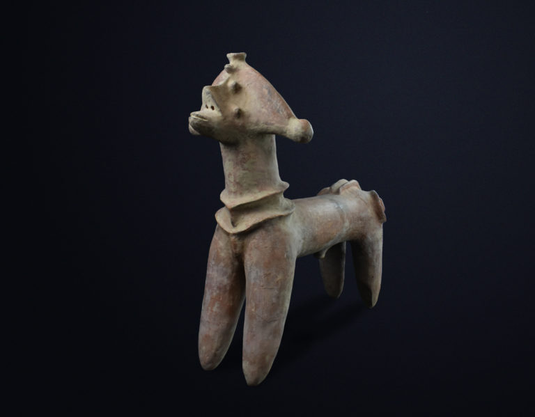 A large, abstract horse effigy made from West Africa