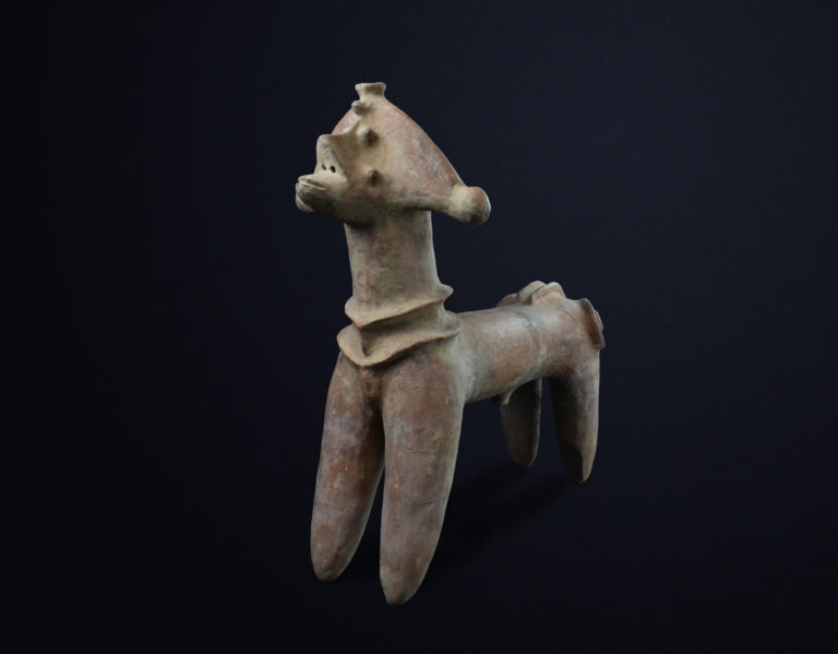 A large, abstract horse effigy made from West Africa