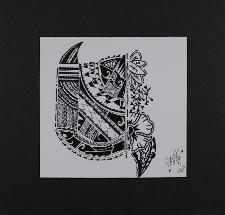 Flowered-Turtle by Peter Jinna. Second place, two-dimensional, ages 16 to 19. NFS.
